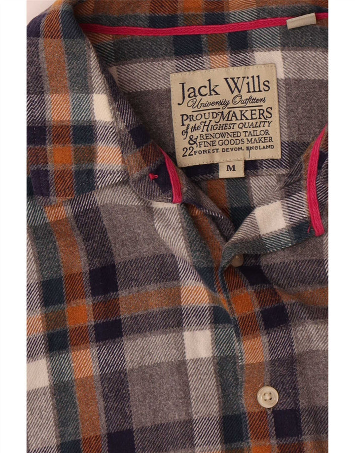 Cămașă Jack Wills pentru bărbați din flanel, bumbac mediu multicolor cu carouri
