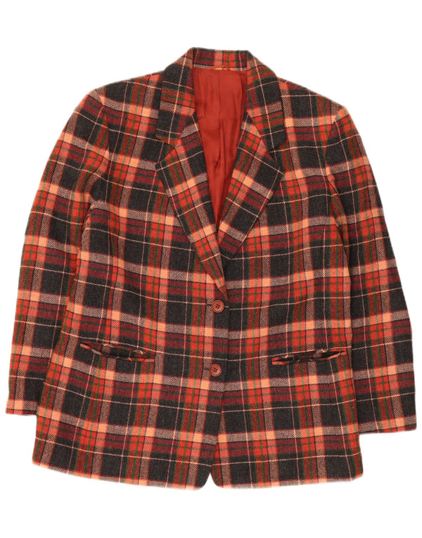 Jachetă pentru femei VINTAGE cu 2 nasturi IT 47, mare, multicoloră