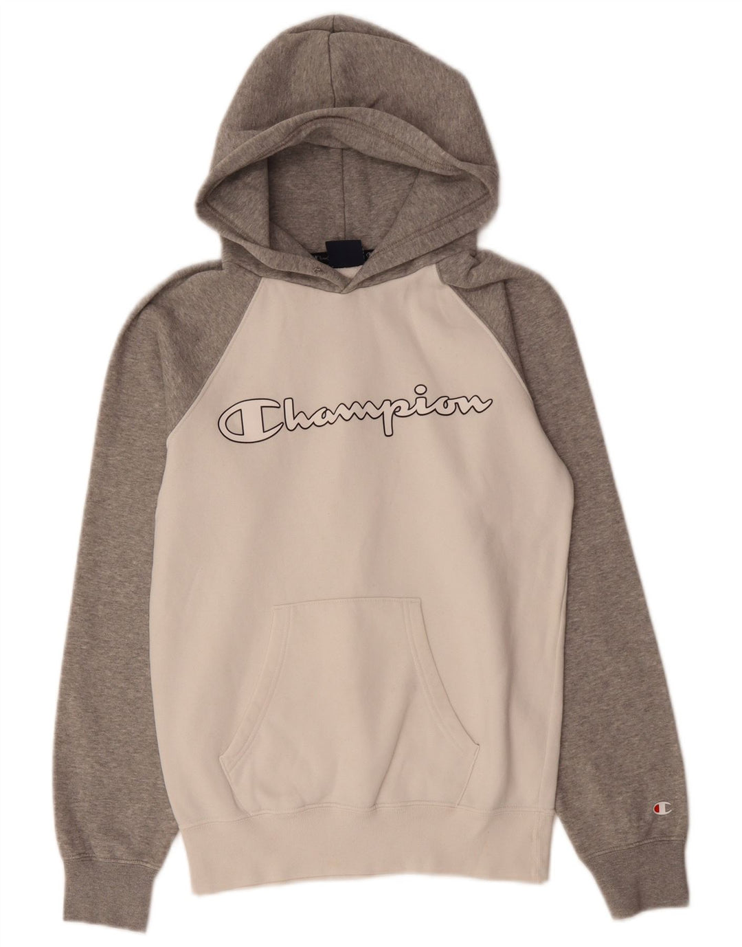 Pulover pentru bărbați CHAMPION cu hanoră grafică XS bumbac color bloc