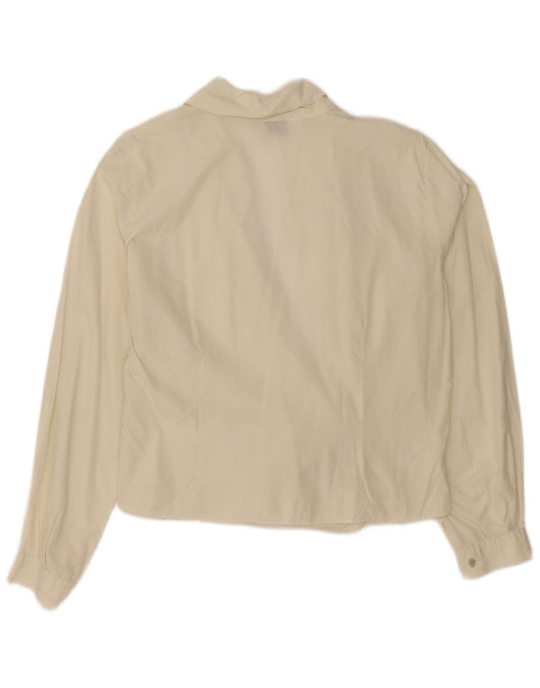 Bluză de cămașă înfășurată pentru femei Kaos UK 16, mare, alb, bumbac