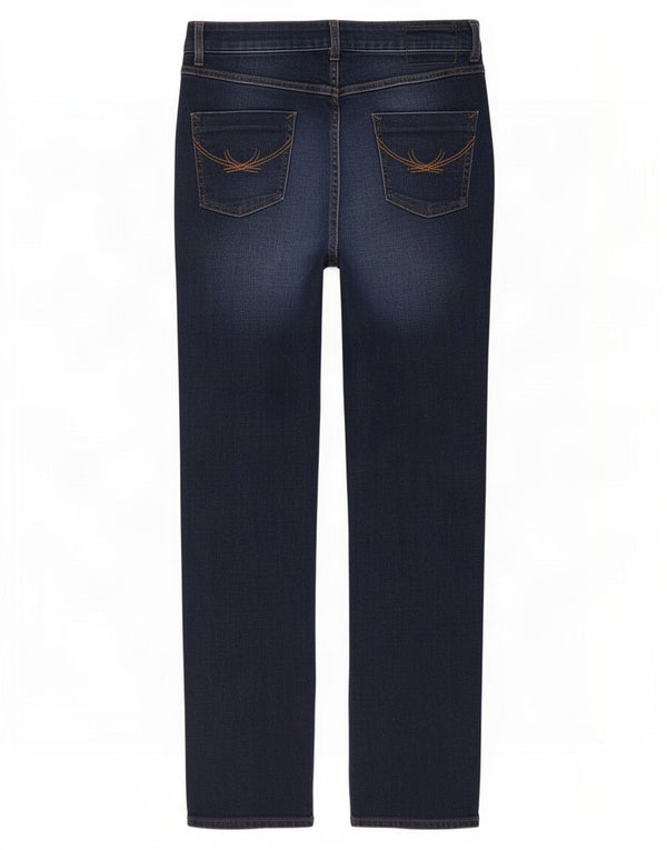 Marks & Spencer Womens Straight Jeans UK 12 Medium W30 L29 Navy Blue