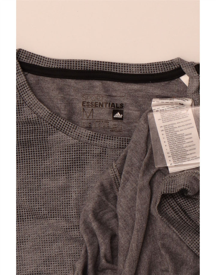 Tricou pentru bărbați ADIDAS Climalite Top Medium Gri Poliester cu pete