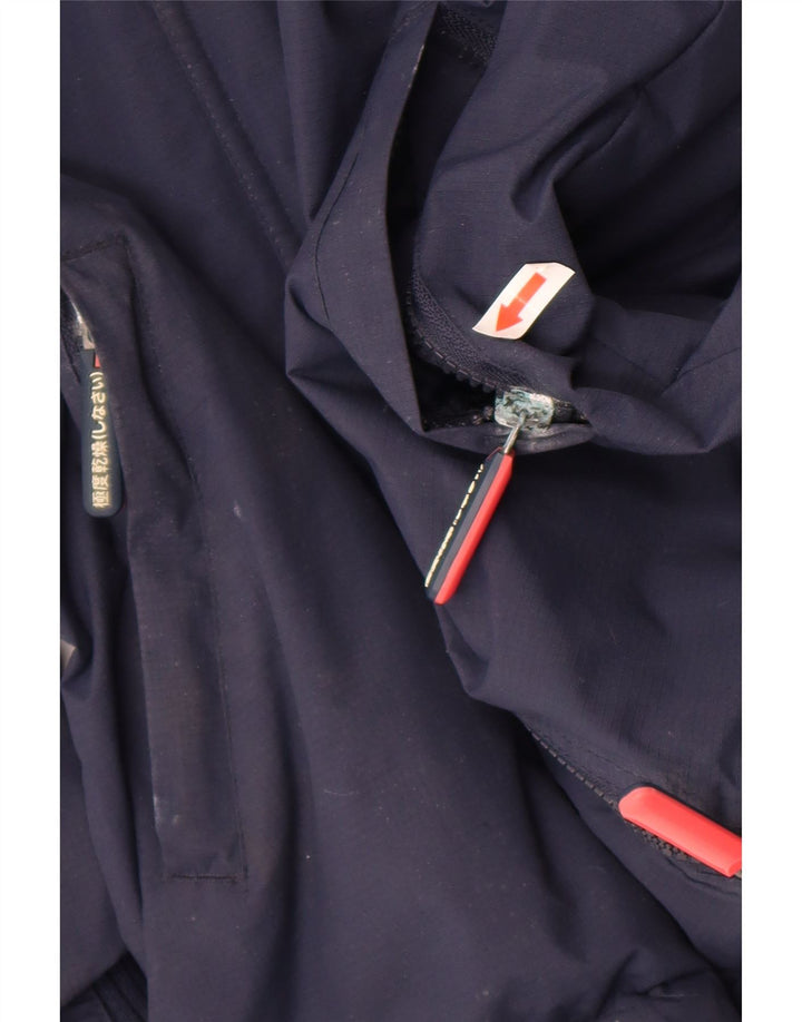 Jachetă Windbreaker cu grafică Superdry pentru femei UK 10 Small Bleumarin