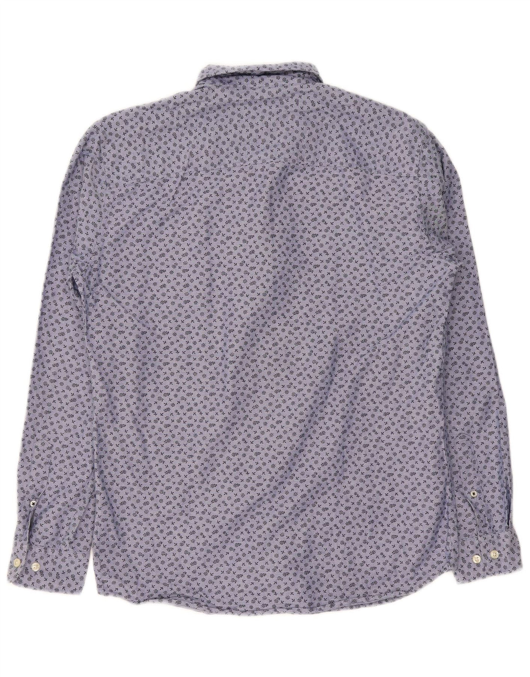 Cămașă Jack & Jones pentru bărbați, bumbac floral, albastru mediu