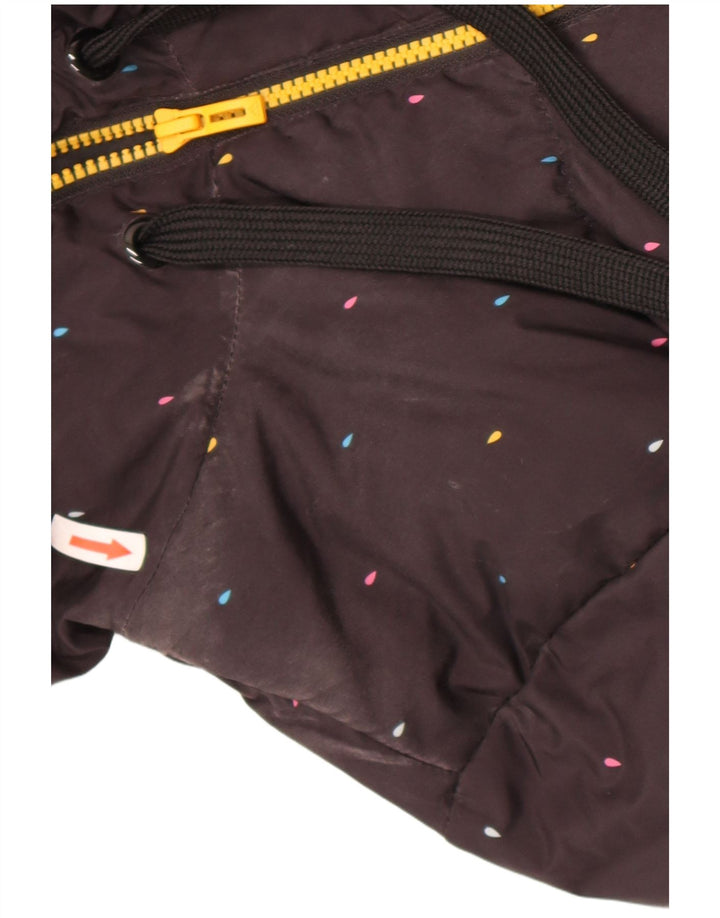 Jachetă căptușită cu glugă Adidas pentru femei UK 14 Medium Black Spot Poliester