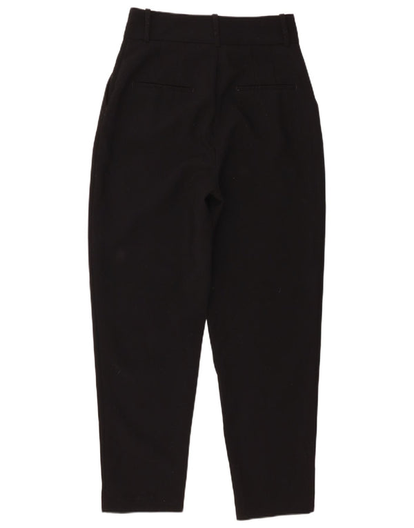 Pantaloni chino conici pentru femei cu talie înaltă Zara Mici L26 L26 Poliester negru