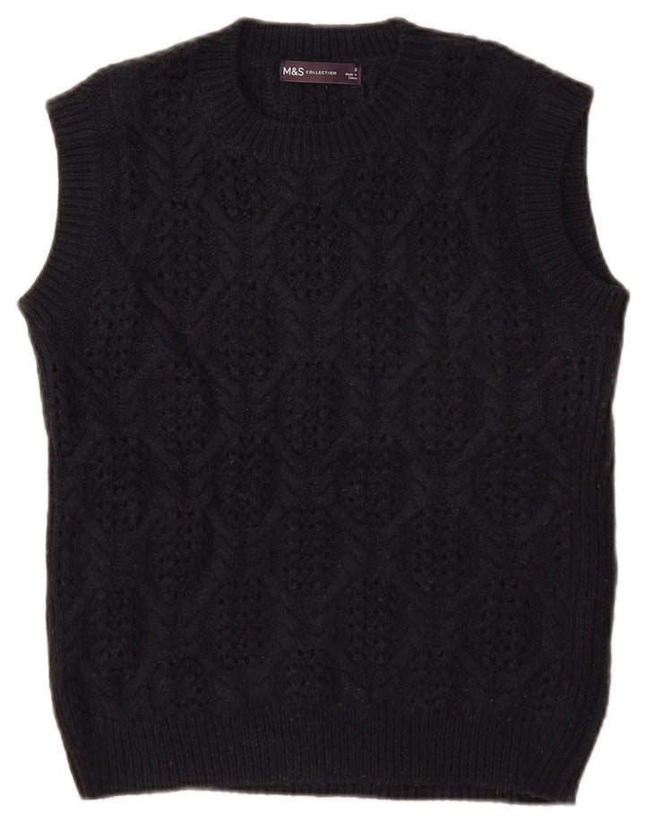 MARKS & SPENCER Vestă Tank Top pentru femei UK 10 Mic Acrilic bleumarin