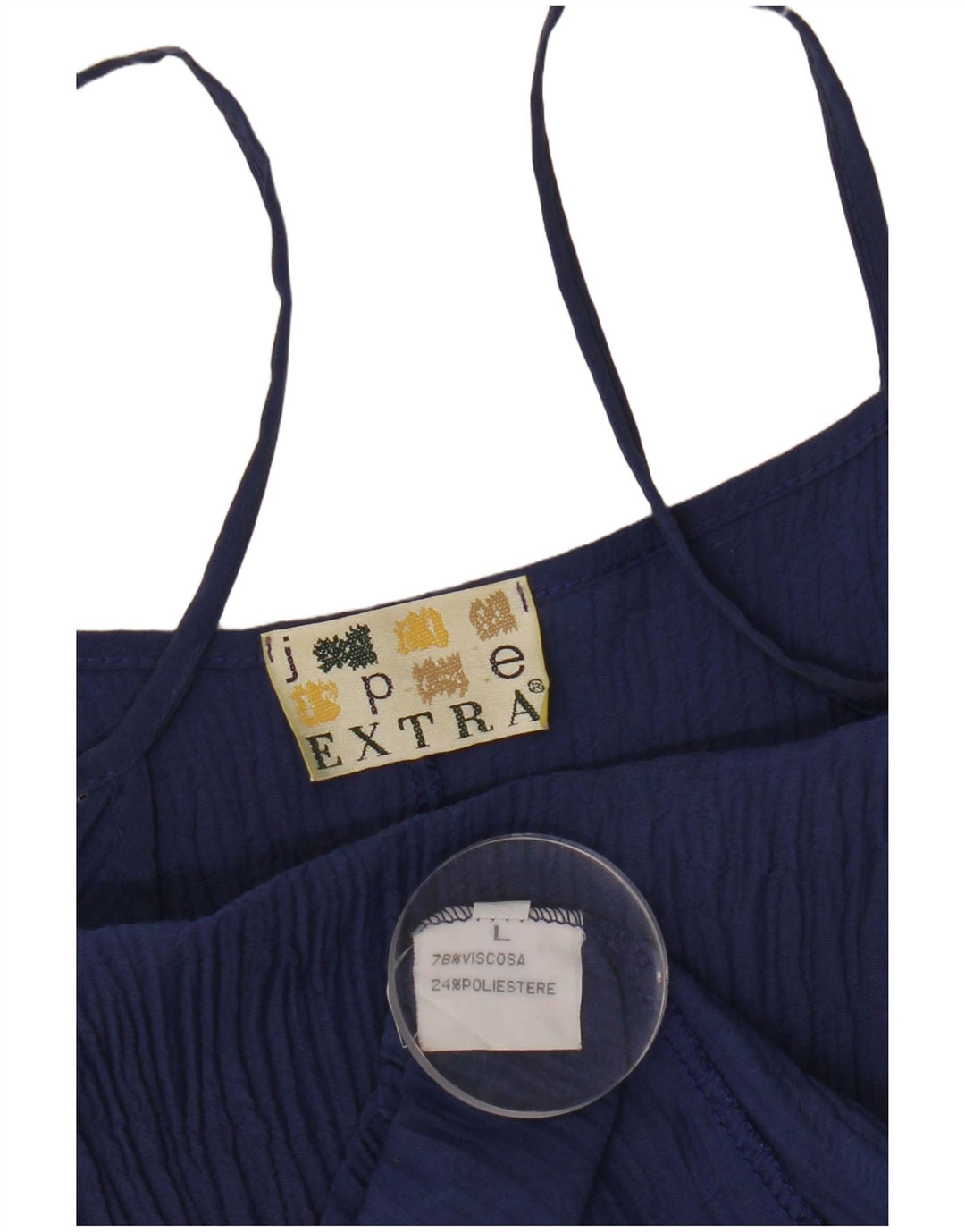 VINTAGE Rochie Slip Femei UK 14 mare, bleumarin, viscoză