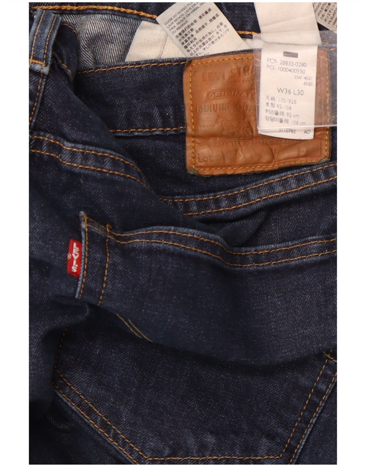 Blugi conici 512 subțiri pentru bărbați LEVI'S W36 L26 bumbac bleumarin