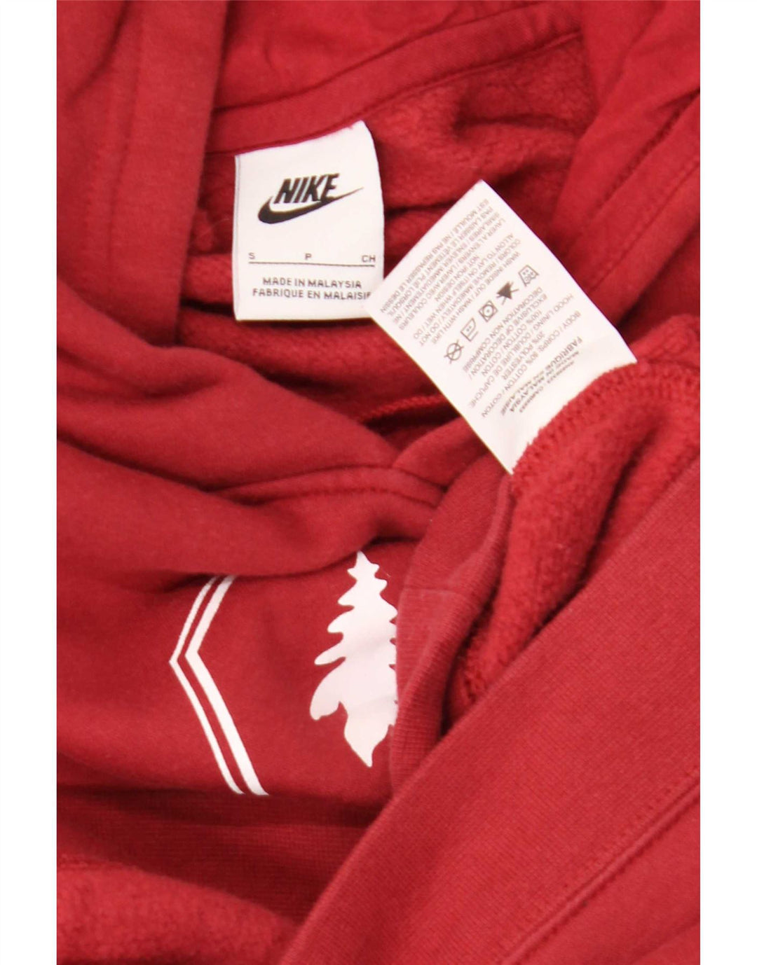 Pulover Nike Grafic pentru bărbați, bumbac mic, roșu