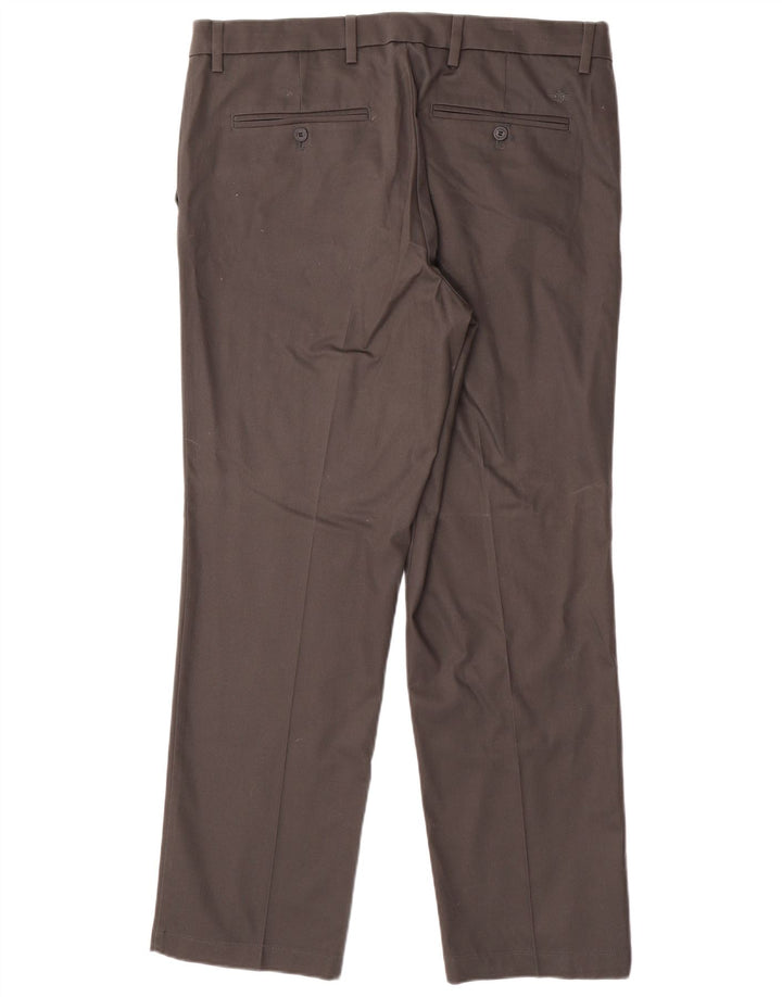 DOCKERS Pantaloni chino drepți, cu ajustare confortabilă, pentru bărbați, L36 L30, bumbac gri