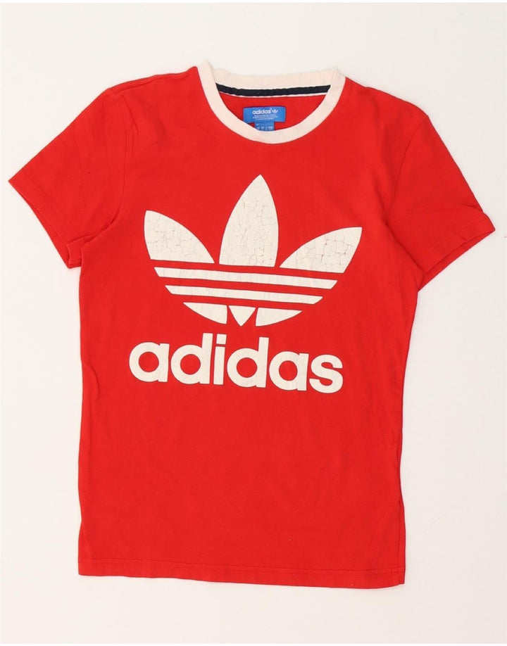 Tricou grafic ADIDAS pentru bărbați Top mic bumbac roșu