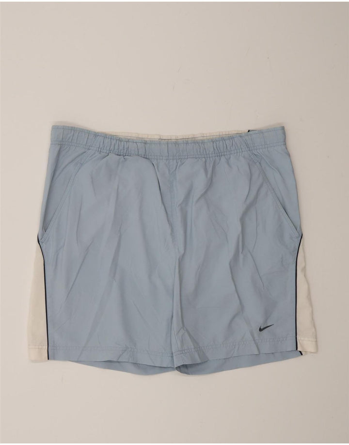 Pantaloni scurți sport Nike pentru bărbați, mari, albastru, din nailon