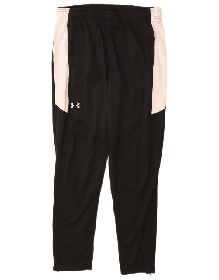 Pantaloni de trening Under Armour pentru băieți 9-10 ani, mediu negru, color block