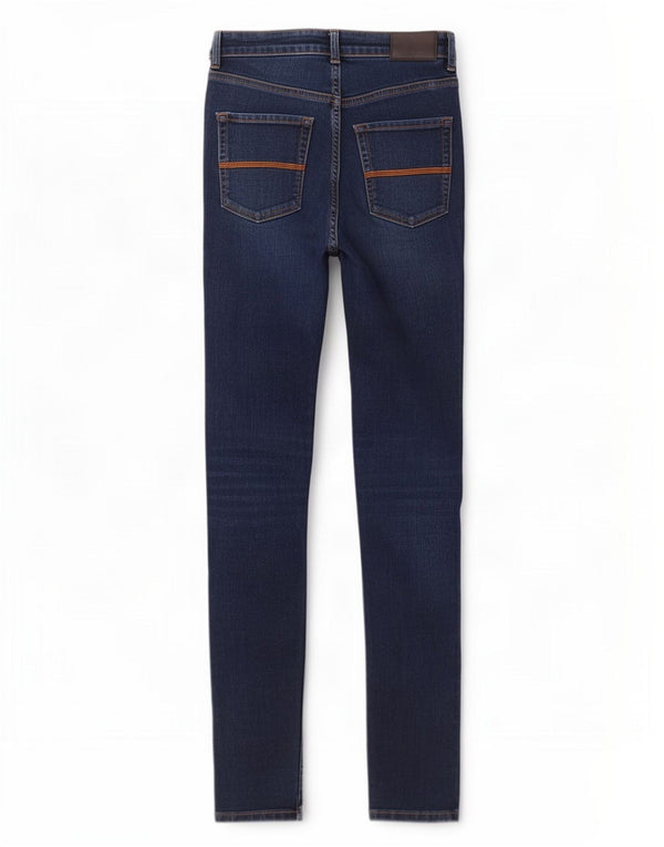 Blugi super skinny Jack Wills pentru femei cu talie mare W27 L30 bumbac albastru