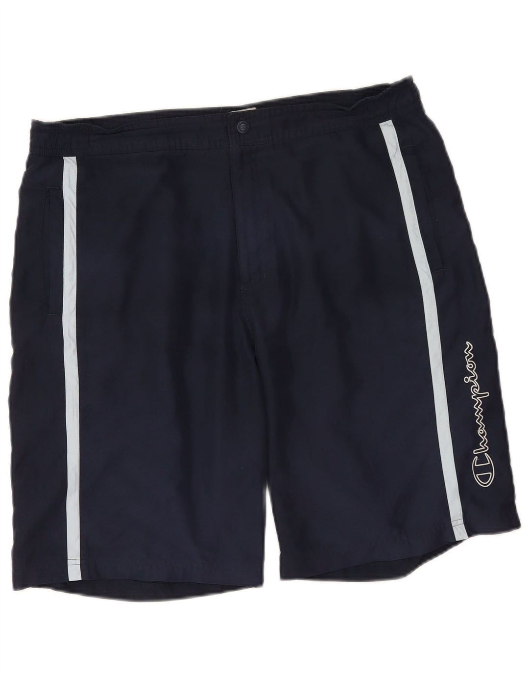 Pantaloni scurți sport grafic pentru bărbați Champion XL, poliester bleumarin