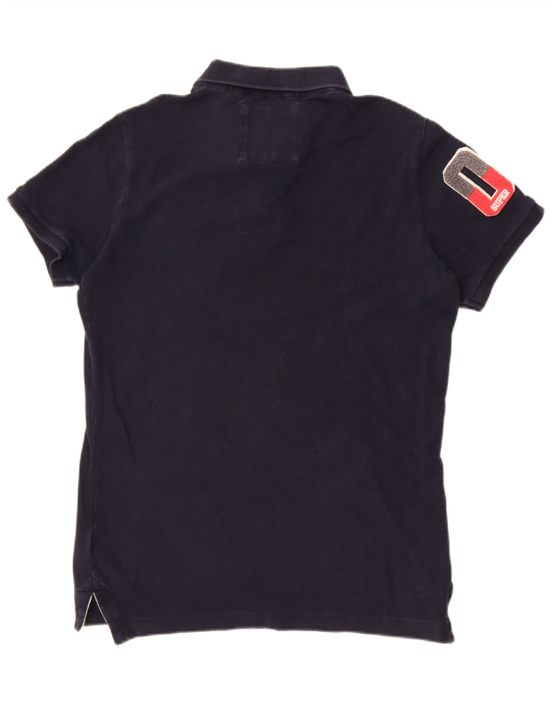 Tricou polo grafic pentru bărbați Superdry, bumbac, albastru bleumarin