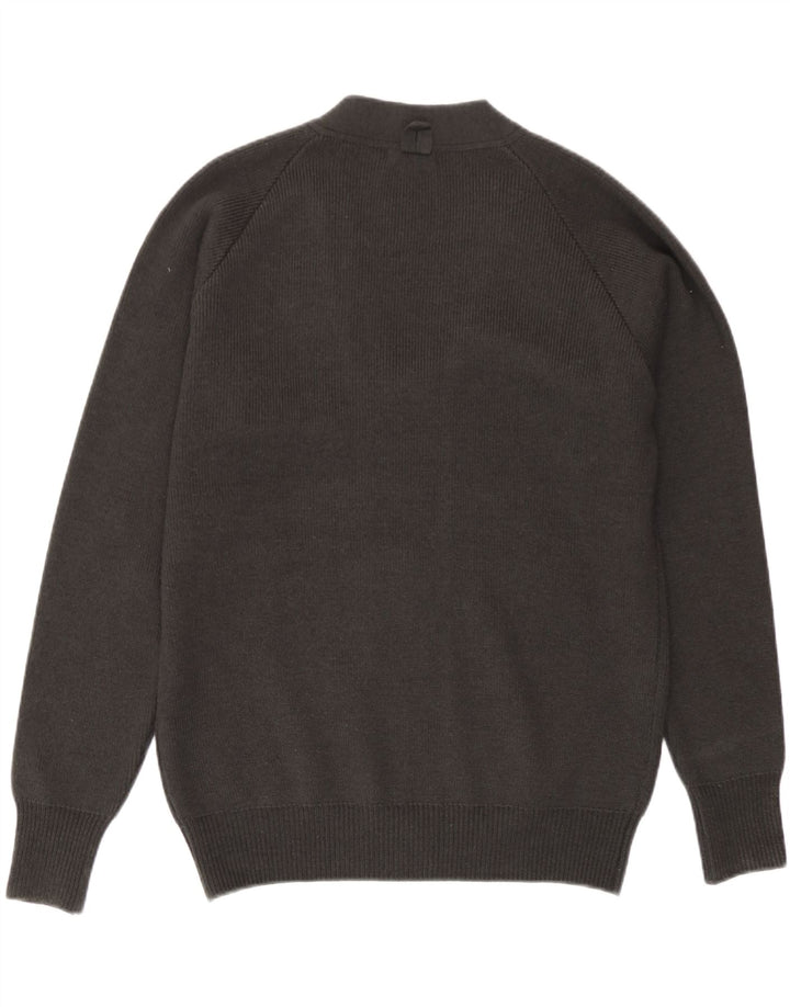 Pulover cardigan cu fermoar complet Zara pentru bărbați, bumbac gri mediu