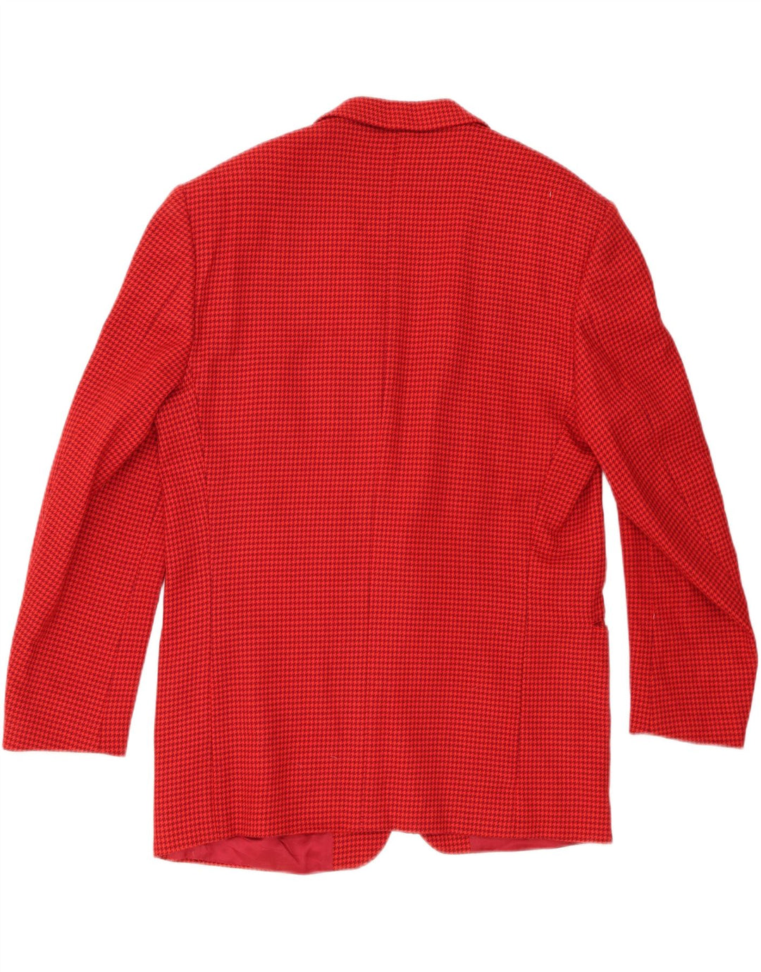 Jachetă vintage pentru bărbați cu 2 nasturi IT 52 XL Lână roșie din picior de hâine