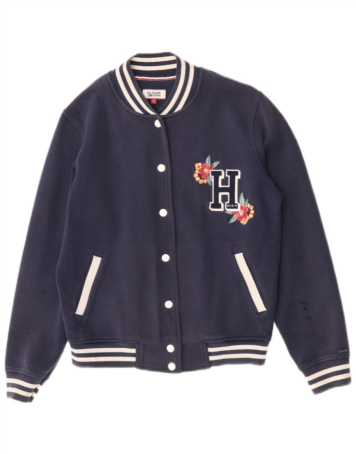 Jachetă Varsity oversized pentru femei Tommy Hilfiger UK 10 Small Bleumarin