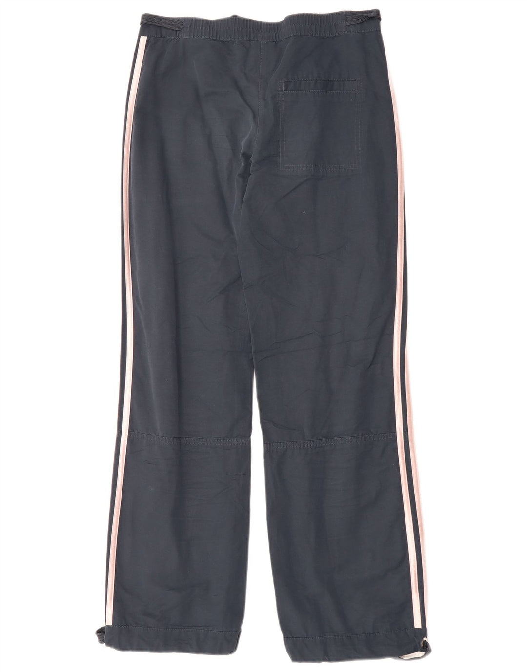 Pantaloni casual drepti pentru femei Adidas UK 8 Small W30 L30 Bumbac bleumarin