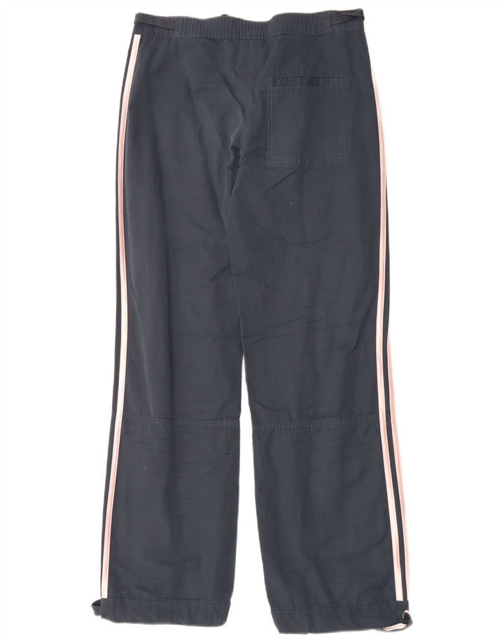 Pantaloni casual drepti pentru femei Adidas UK 8 Small W30 L30 Bumbac bleumarin