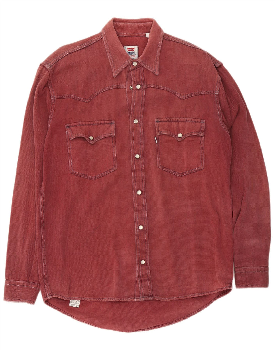 Cămașă Western pentru bărbați Levi's Bumbac Burgundy mediu
