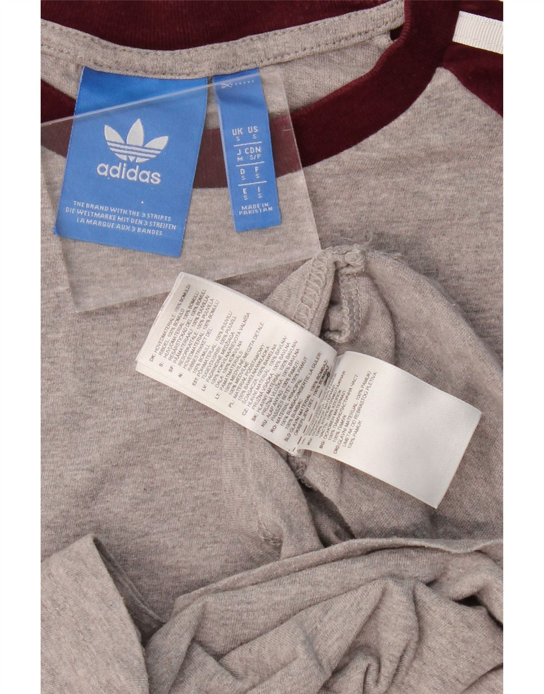 Tricou pentru bărbați ADIDAS Top mic, gri, bumbac color bloc