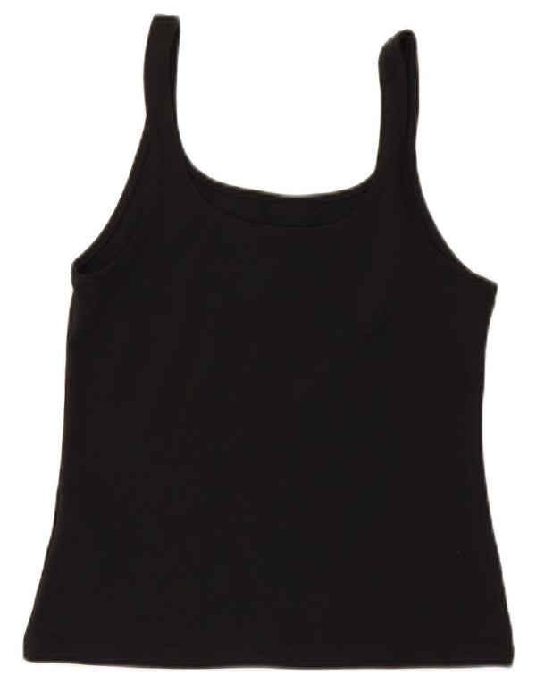 Top crop pentru femei NIKE UK 12, bumbac mediu negru