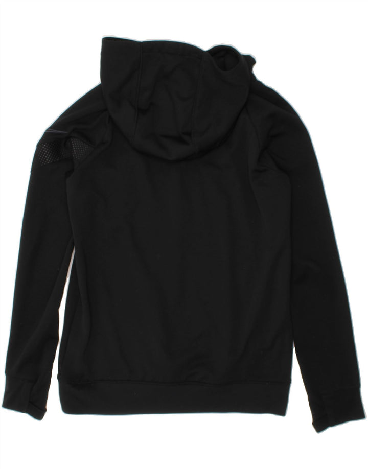 NIKE Boys Dri Fit Hoodie Jumper 8-9 Years Small Black Polyester Vintage Nike and Second-Hand Nike from Messina Hembry 