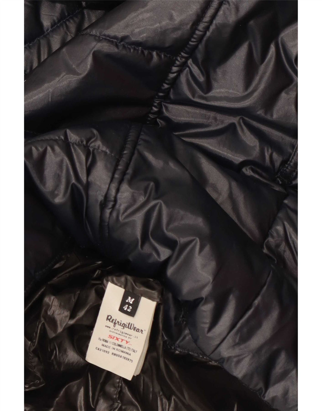 Refrigiwear Jachetă căptușită cu glugă pentru femei UK 12 Medium Bleumarin Poliester