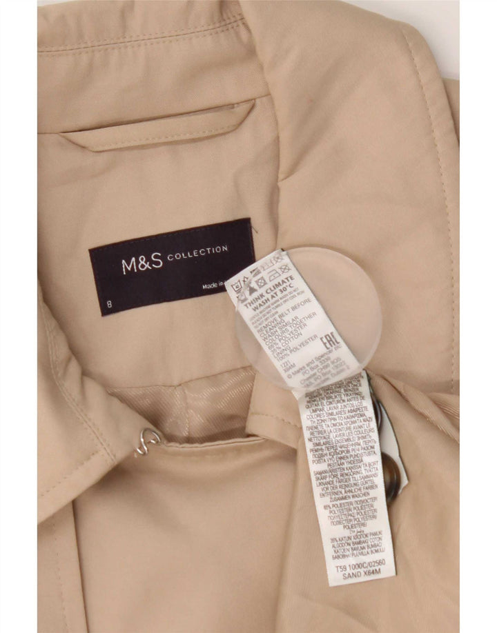 Trench pentru femei Marks & Spencer UK 8 Small Bej Poliester