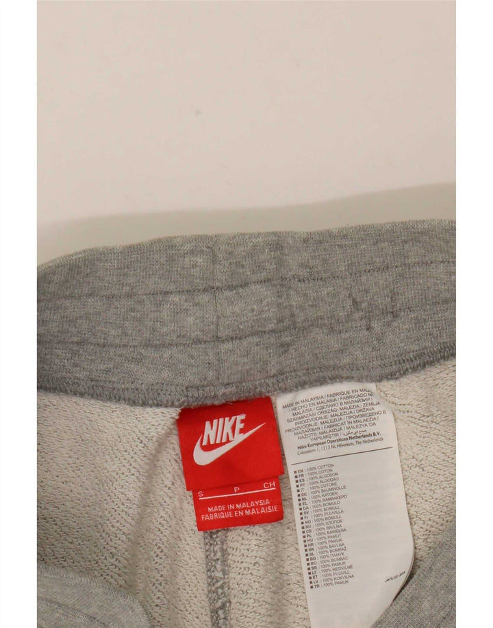 Pantaloni scurti sport grafic Nike pentru bărbați, bumbac, gri mici