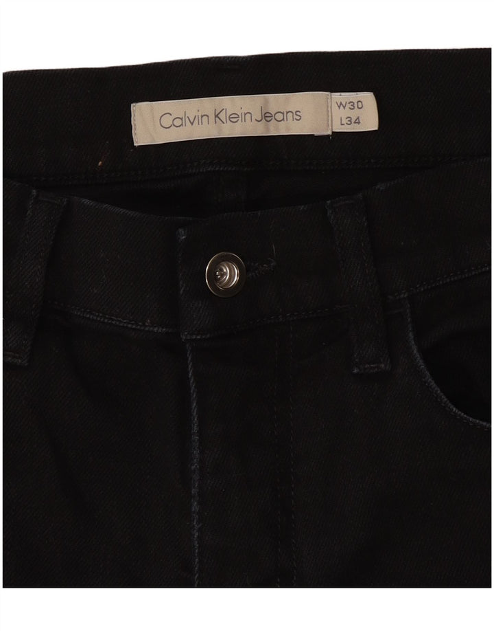 Blugi slim pentru bărbați CALVIN KLEIN W30 L31 bumbac negru