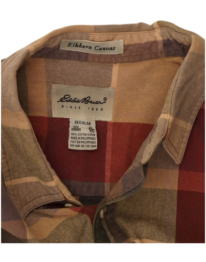 Cămașă pentru bărbați EDDIE BAUER, XL, bumbac cu carouri multicolore
