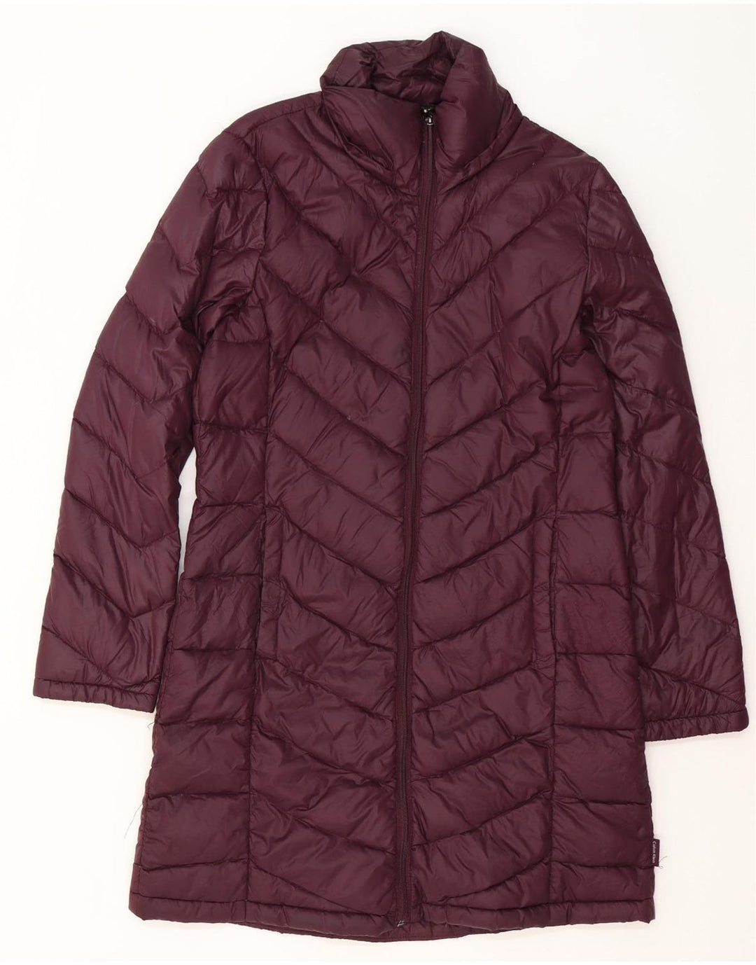 Palton căptușit pentru femei Calvin Klein UK 14 Medium Burgundy Nylon