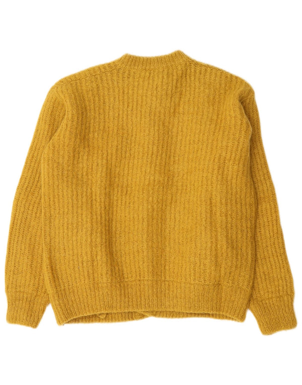 Pulover cardigan pentru femei Benetton UK 16 Large Yellow