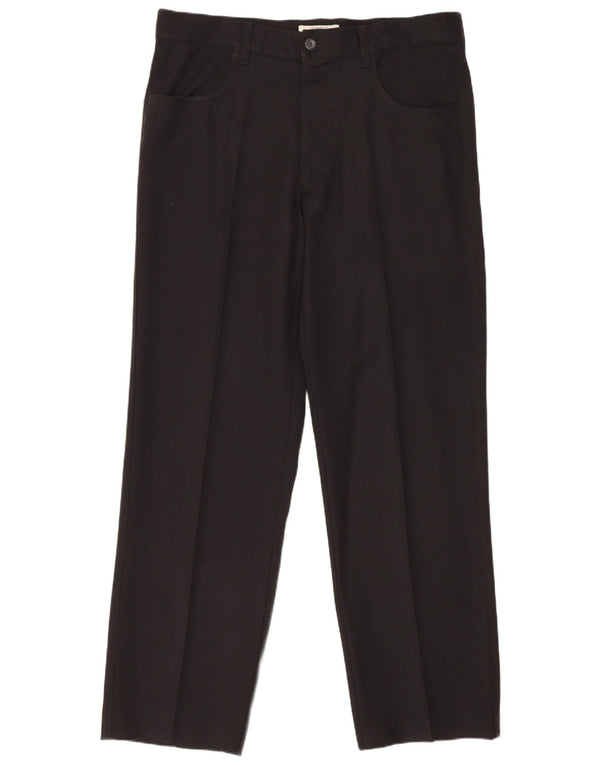 Pantaloni casual drepti pentru bărbați Armani IT 50 Large W35 L31 Negri