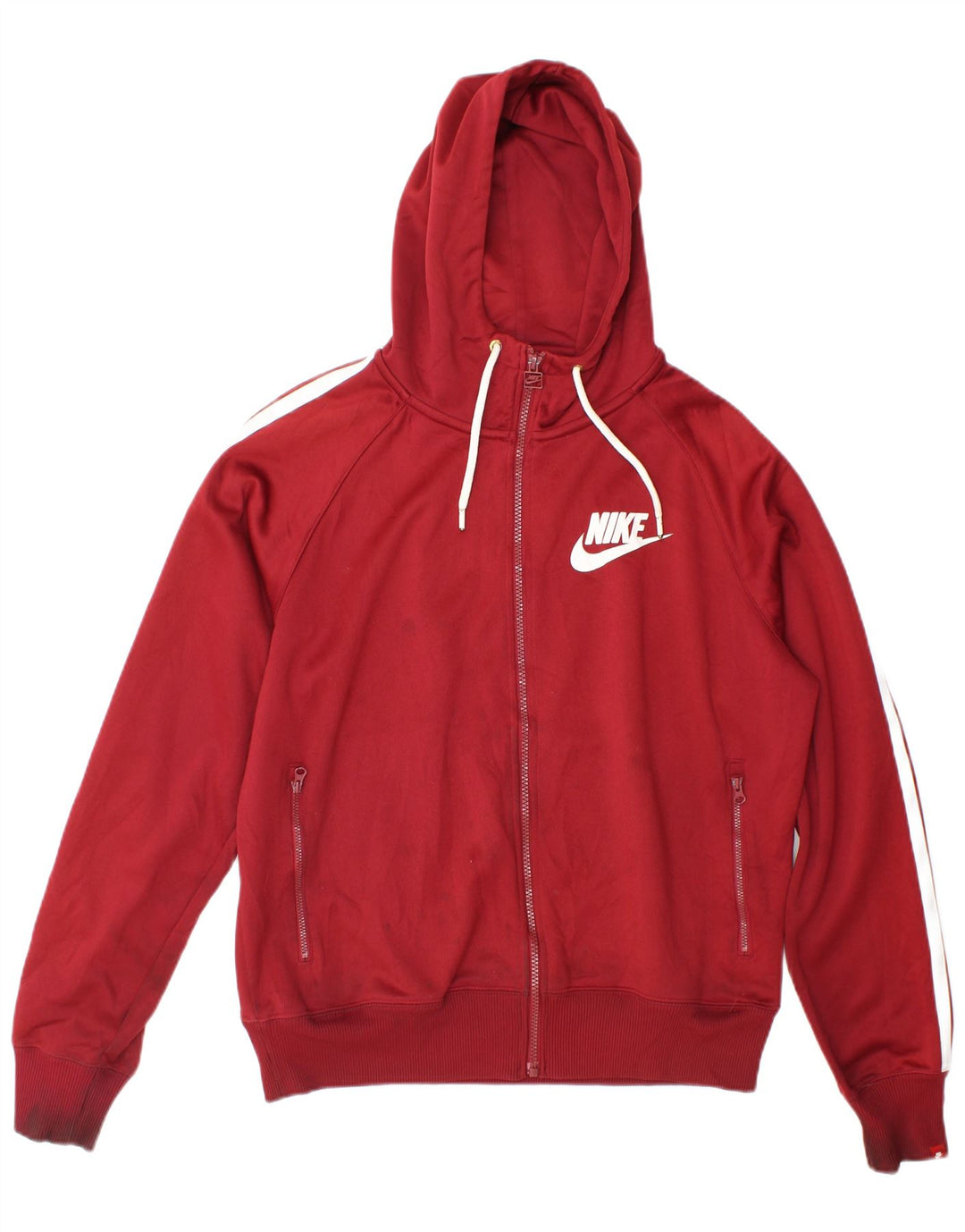 Jachetă de trening pentru bărbați Nike, poliester mediu burgundă