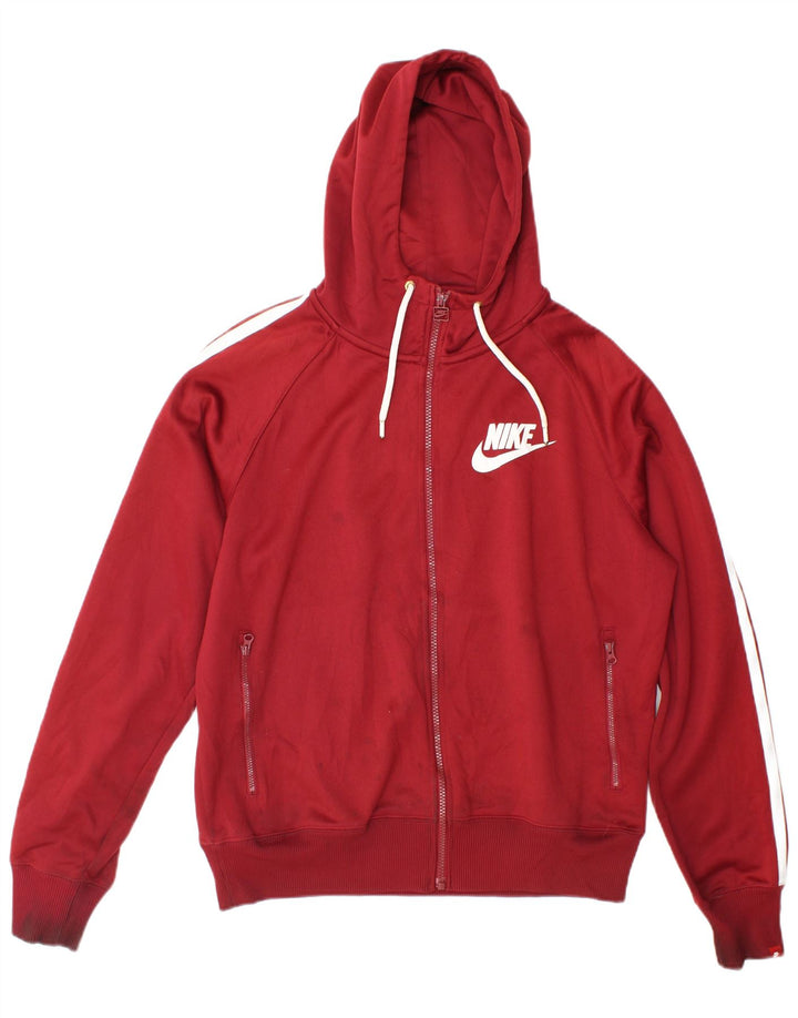 Jachetă de trening pentru bărbați Nike, poliester mediu burgundă