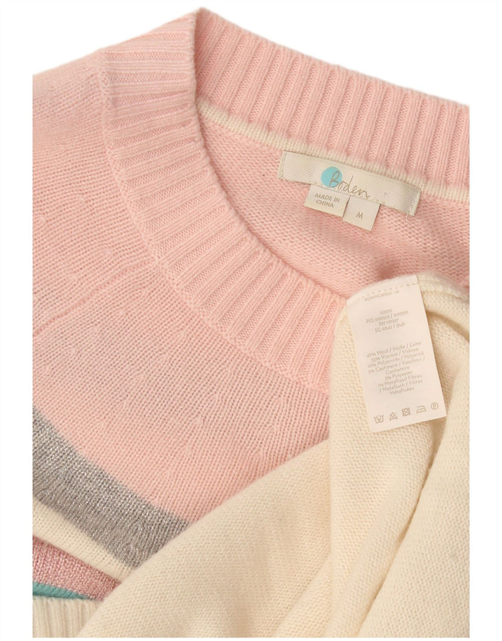 Pulover Boden pentru femei cu gât de barcă UK 14 Medium, multicolor, cu dungi