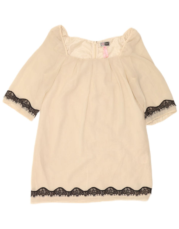 Rochie schimbătoare pentru femei Lipsy cu mâneci 3/4 UK 14 Poliester alb mediu mediu