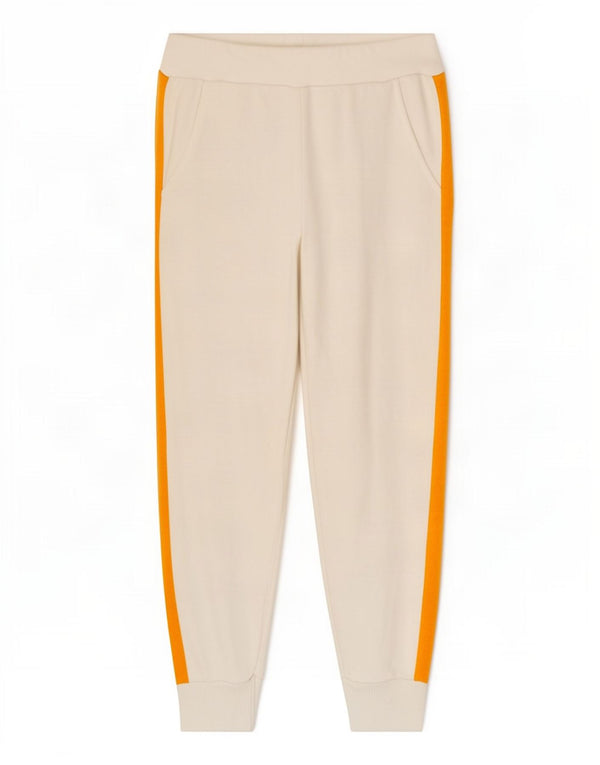 Pantaloni de trening pentru femei Zara Joggeri UK 10 Mici, alb, bloc de culoare