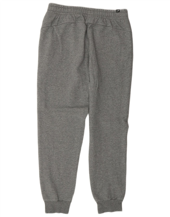 Pantaloni de trening cu grafică Puma pentru bărbați Pantaloni de jogging, bumbac cu pete gri mediu