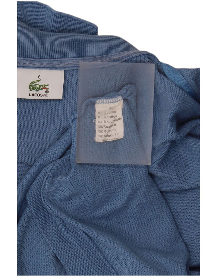 Tricou polo pentru bărbați Lacoste Mărimea 6 2XL Bumbac albastru