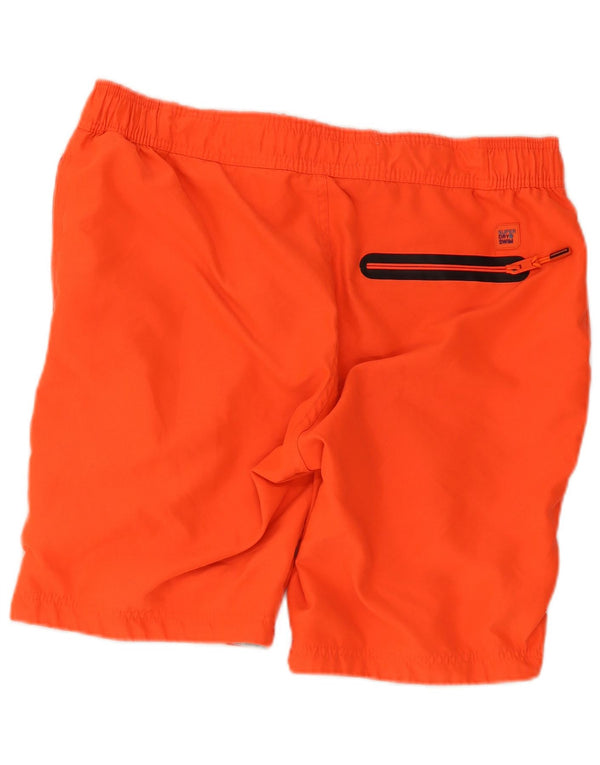 Pantaloni scurți de înot grafic pentru bărbați Superdry XL portocaliu