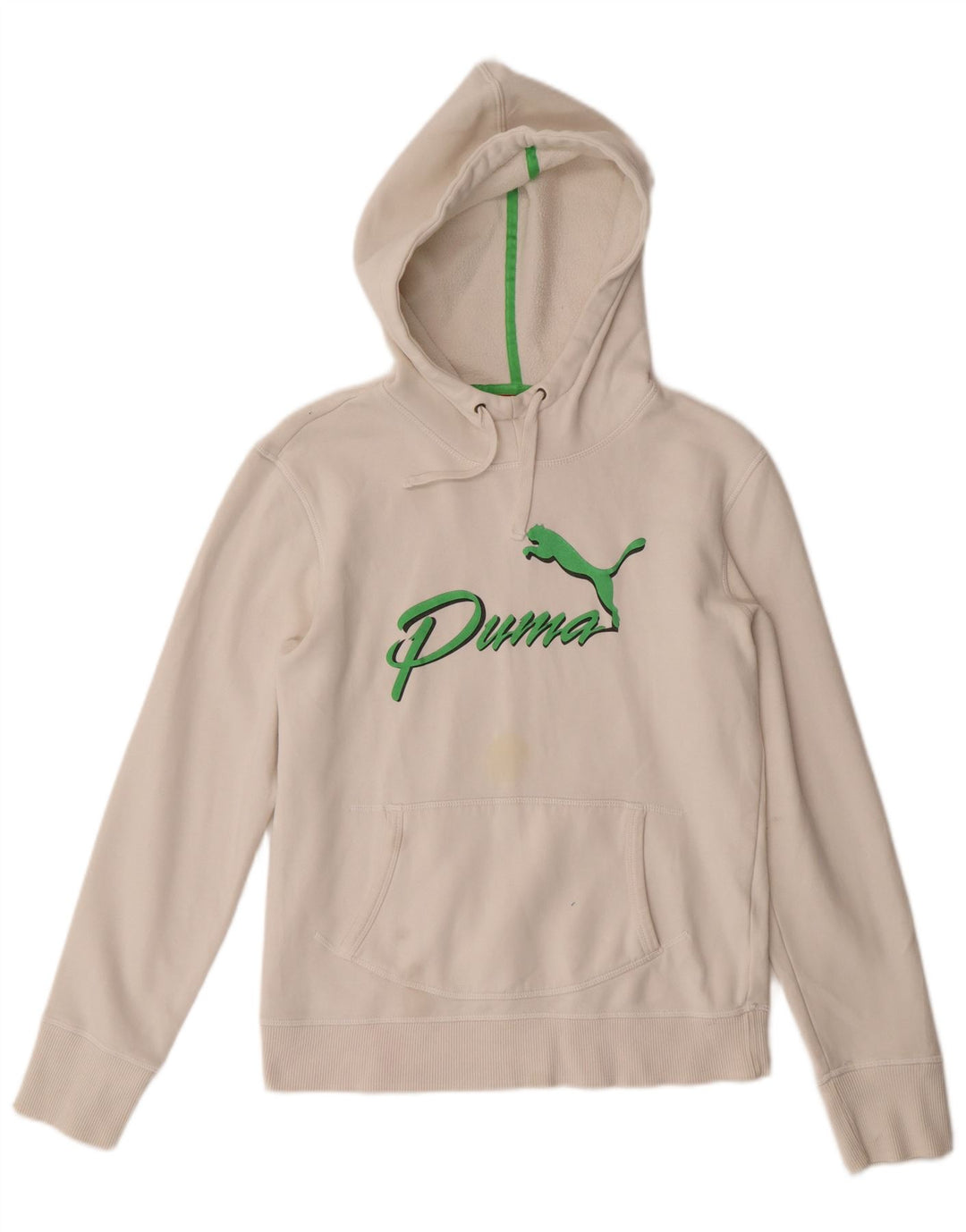 Pulover cu glugă grafic Puma pentru femei UK 12 Medium White