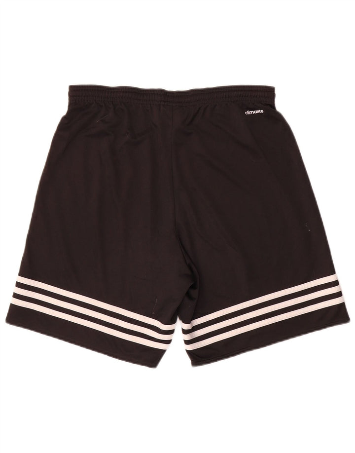 Pantaloni scurți sport adidas Climalite pentru bărbați, poliester negru mic