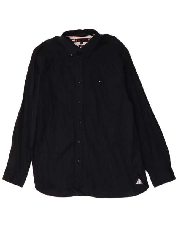 Cămașă pentru bărbați Tommy Hilfiger, cu formă regulată, 2XL, bumbac bleumarin