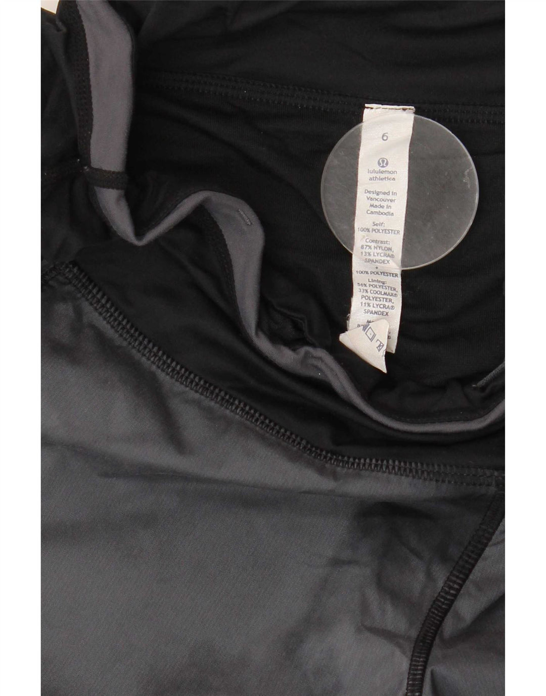 Lululemon Pantaloni scurți sport pentru femei US 6 Medium Gri Tie Dye Poliester